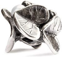 Charm Trollbeads Donna Fiori di nascita in Argento Perla TAGBE-00028 - TAGBE-00028